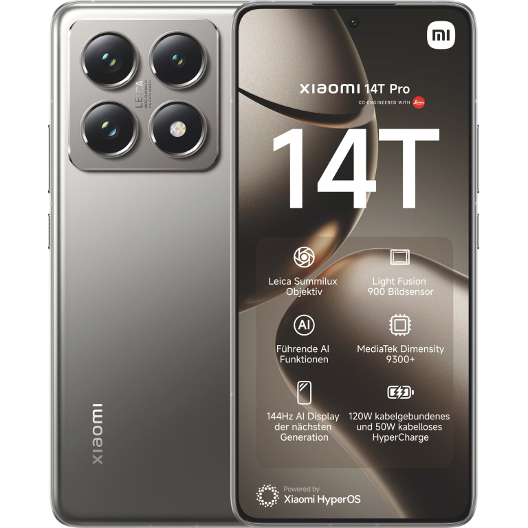 Xiaomi 14T Pro 5G 12GB/256GB Cinzento