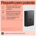 HP 600Q7AA 65 W USB-C 2 Portas GaN – Carregador portátil