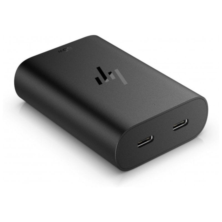 HP 600Q7AA 65 W USB-C 2 Portas GaN – Carregador portátil