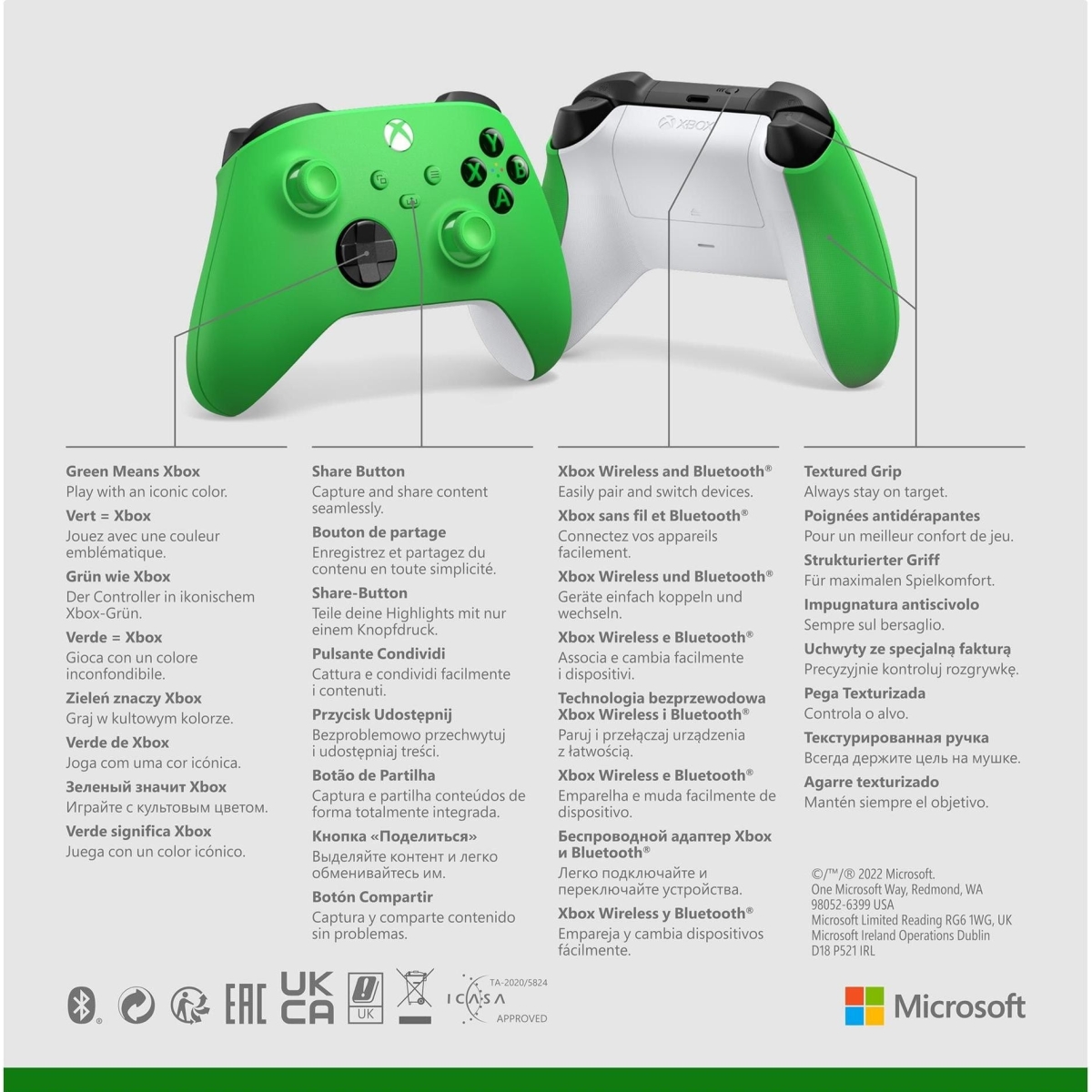 29 Xbox Wireless Controller - Velocity Green