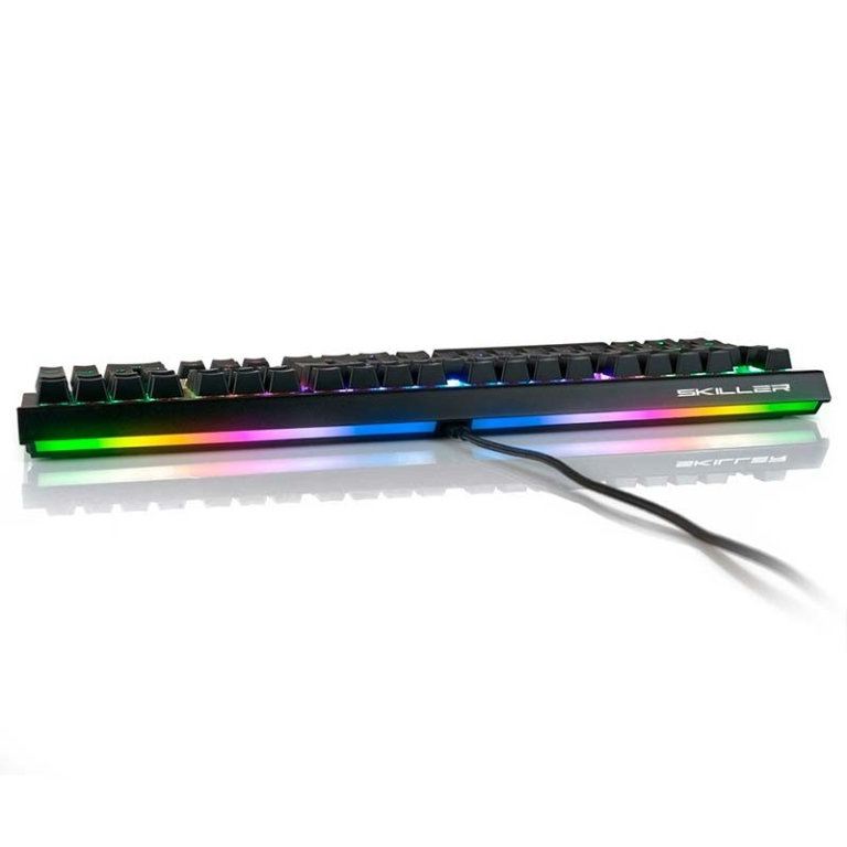 Teclado Mecânico Sharkoon SKILLER SGK60 RGB USB-C ES Switch Castanho