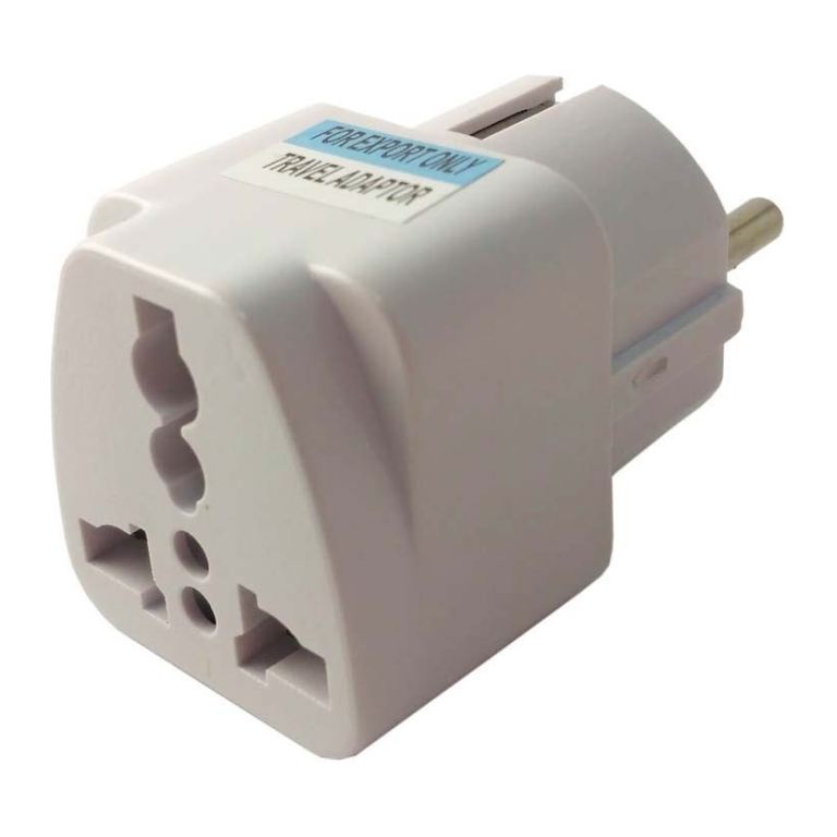 Adaptador de viagem – Pines Reino Unido a Europeia