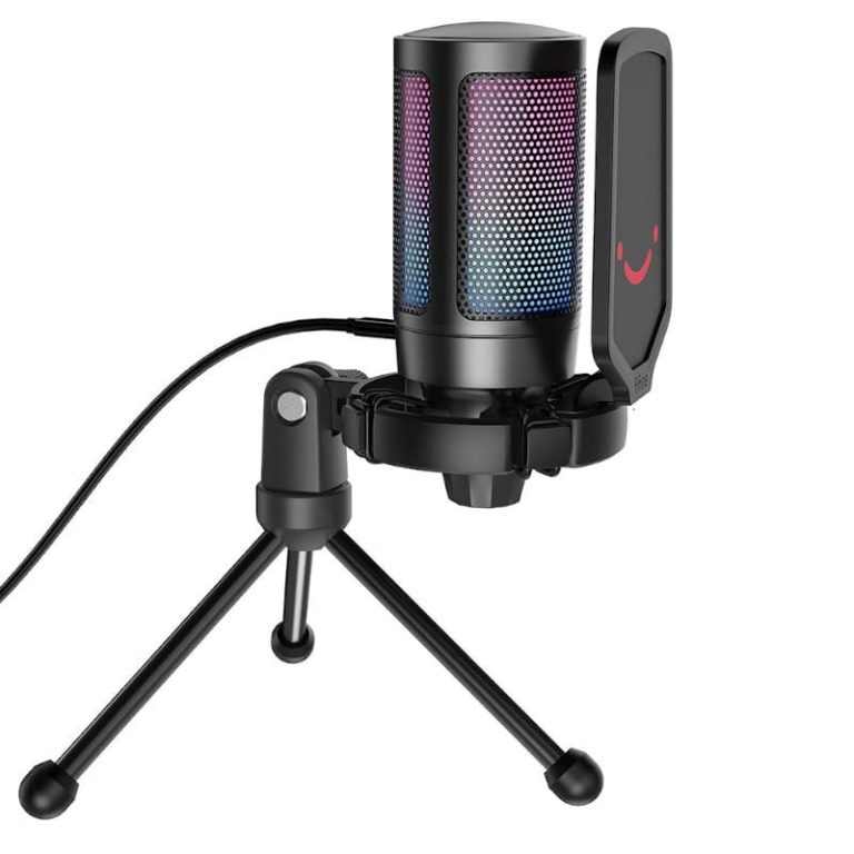 Fifine Ampligame A6 RGB Microfone USB