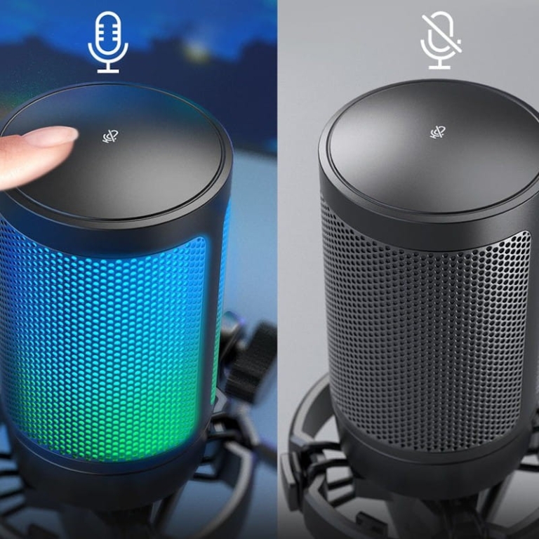 Fifine Ampligame A6 RGB Microfone USB