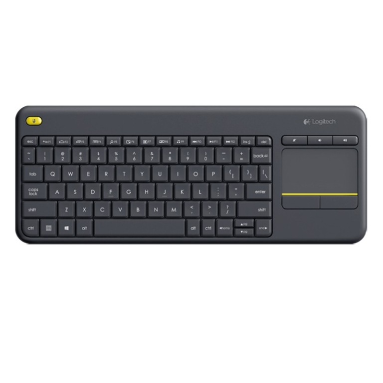 Teclado de membrana sem fio Logitech K400 Plus com teclado de toque