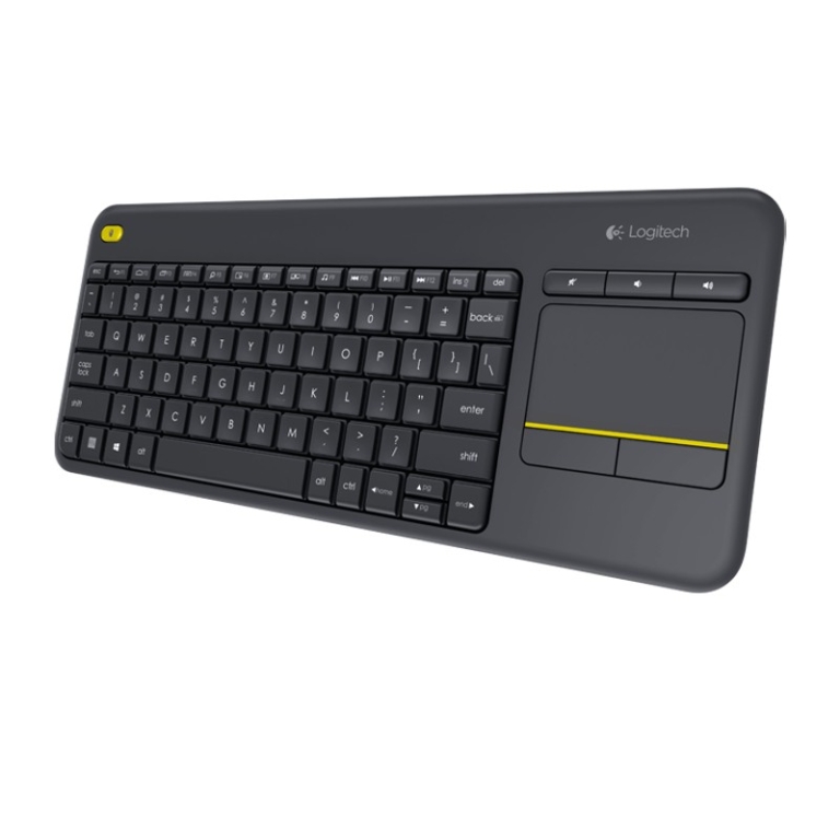 Teclado de membrana sem fio Logitech K400 Plus com teclado de toque