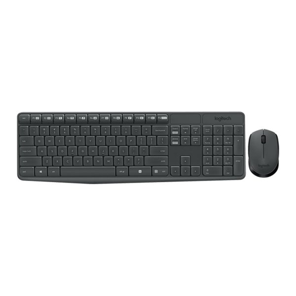 Teclado de membrana + Rato sem fio Logitech MK235