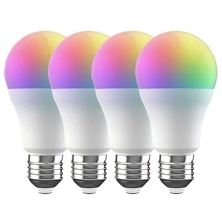 Broadlink LB4E27 E27 9W (pacote de 4) – Lâmpada LED RGB Inteligente