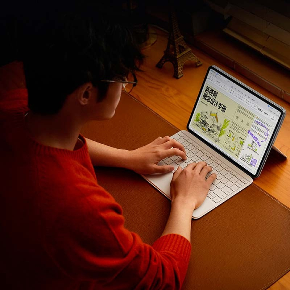 Teclado Xiaomi Pad 6S Pro 12.4 Touchpad Keyboard com Capa