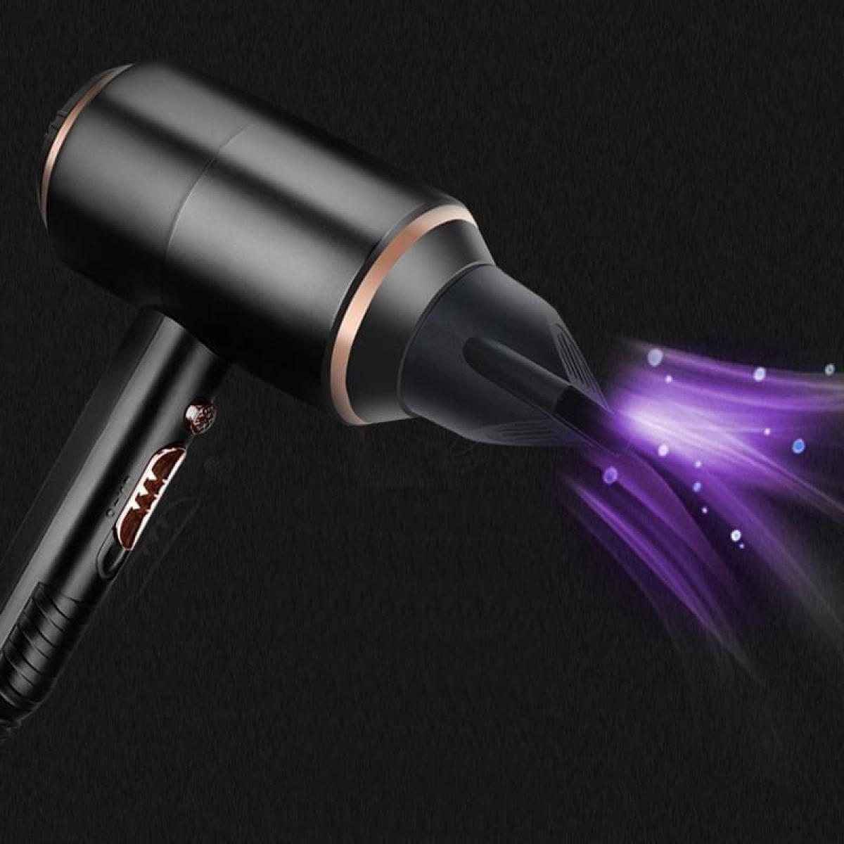 Secador de Cabelo Kemei KM-8896 SuperPower 4000W 4 em 1/Dourado