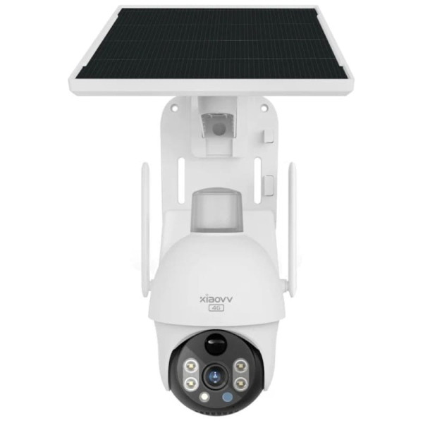 Xiaovv P15S 3 MP Full HD 4G/LTE Visão Nocturna Painel Solar – Câmara segurança para Exterior