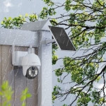 Xiaovv P15S 3 MP Full HD 4G/LTE Visão Nocturna Painel Solar – Câmara segurança para Exterior