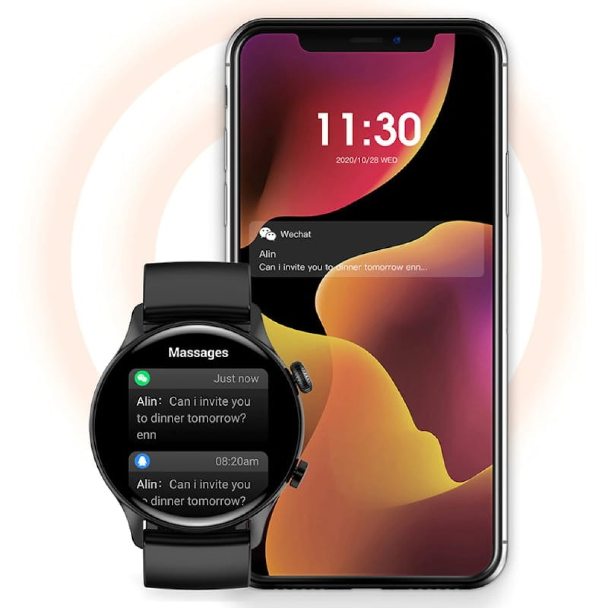 Colmi i30 com Pulseira de Silicone