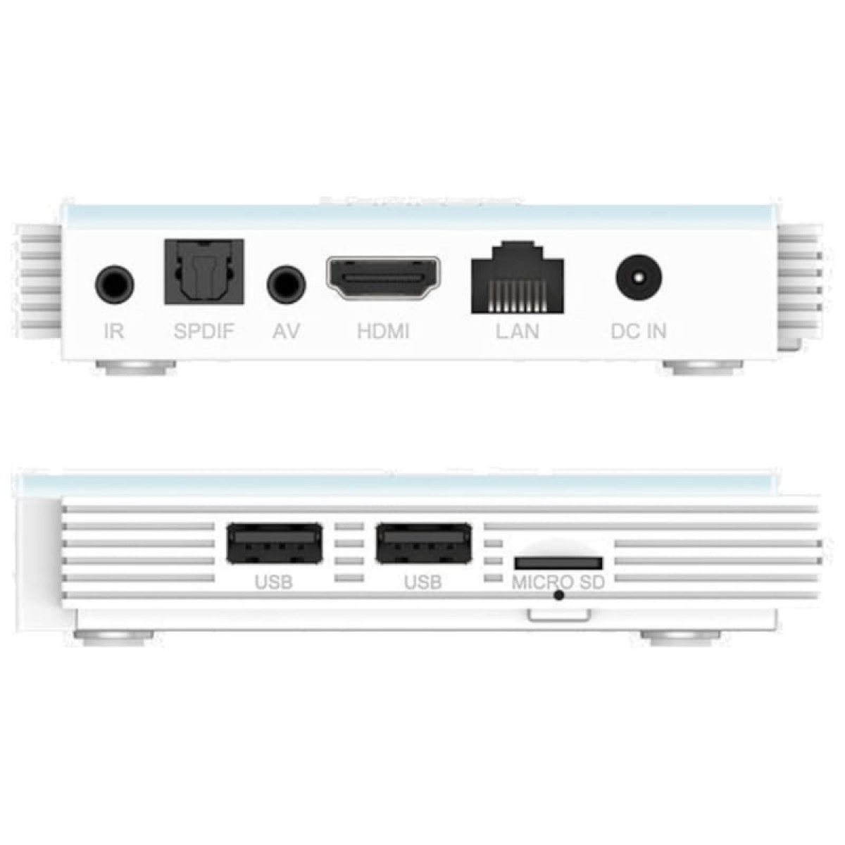Mecool KM2 Plus Deluxe 4GB/32GB Certificado Netflix Android 11 Blanc – Android TV