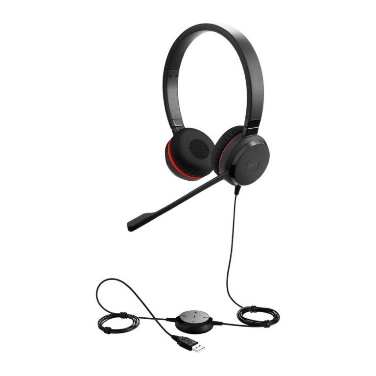 Jabra Evolve 20SE UC Stereo USB – Fones de Ouvido com Fio