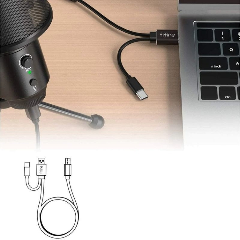 Fifine K683A Microfone USB e Celular