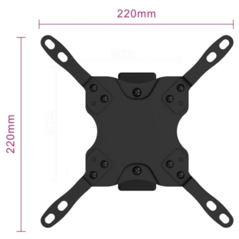 Ewent EW1521 giratório e inclinável 42″ VESA 200×200 mm – Suporte para TV