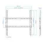 TooQ LP1070F-B Fixo 70″ VESA 400×400 mm – Suporte para TV