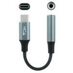 Cabo Adaptador de Áudio Nanocable USB-C para Jack 3.5/Cinza 11cm