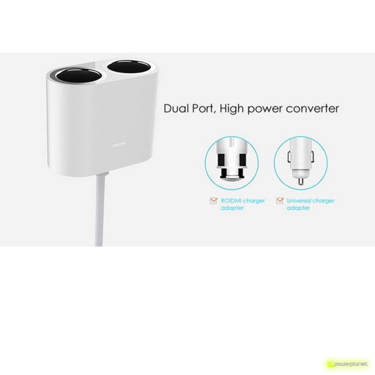 Roidmi Dual Charger Adapter