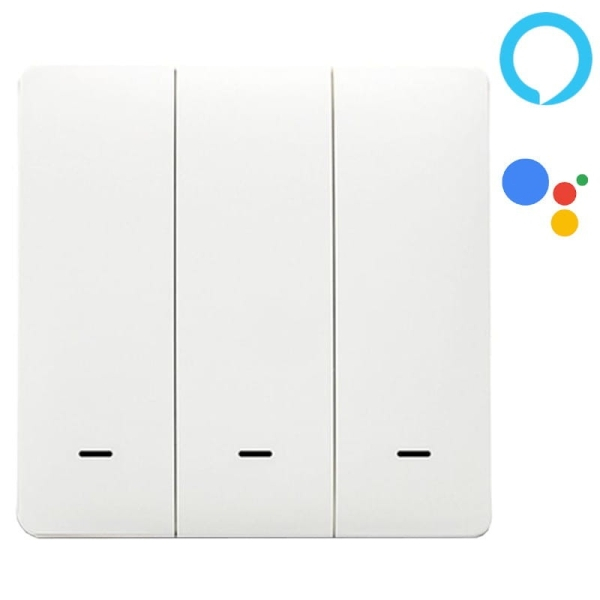 Interruptor Inteligente Zemismart X801 Triplo – Google Home / Amazon Alexa