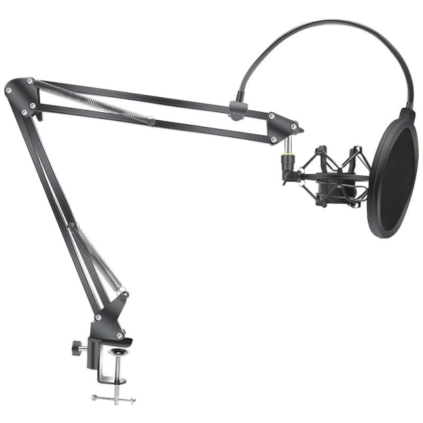 Suporte do Braço para Microfone com Aranha de Metal + Popfilter