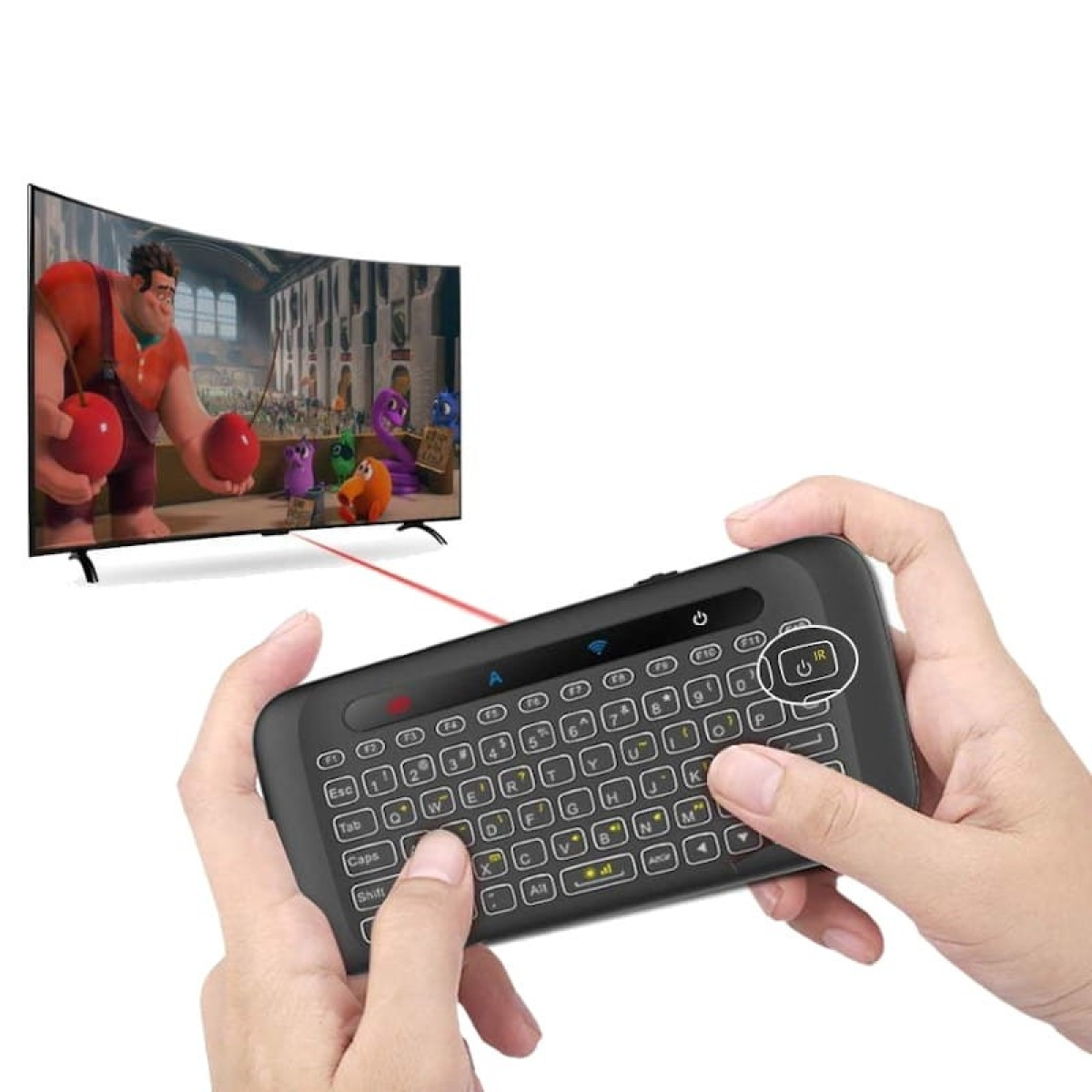 Mini teclado sem fio H20 Retroiluminado