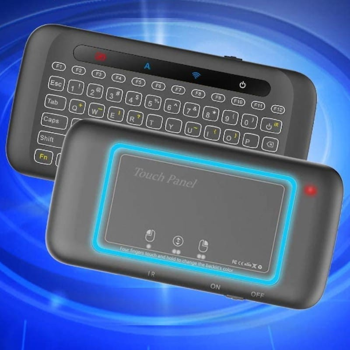 Mini teclado sem fio H20 Retroiluminado