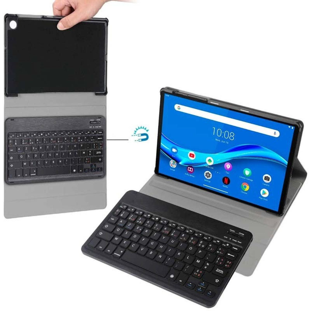 Capa com Teclado Lenovo Tab M10 HD 10.1 (2Gen) X306