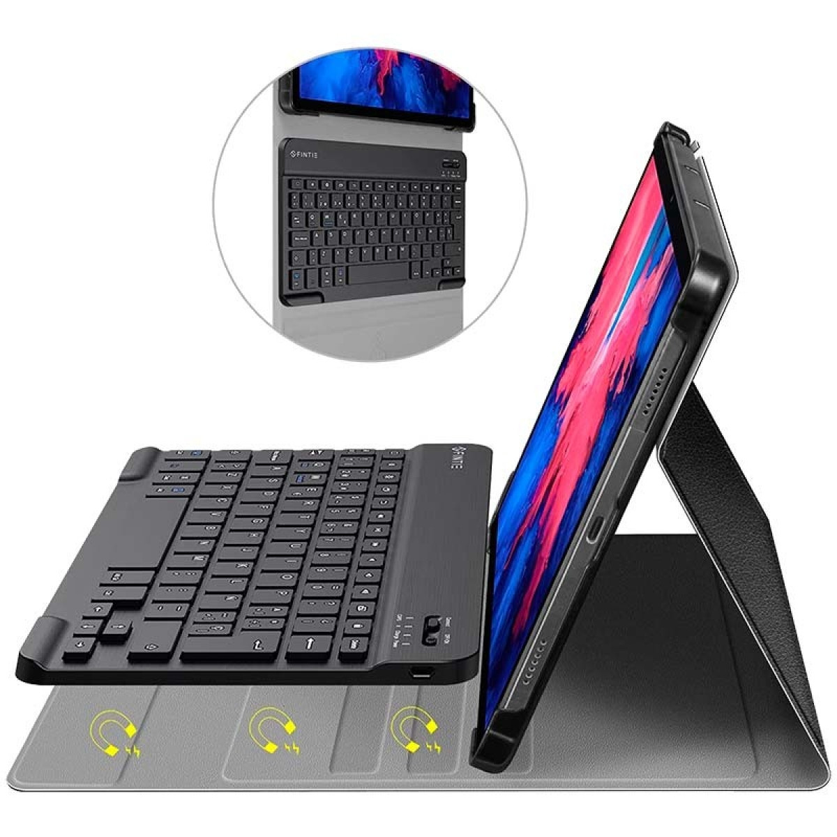 Capa com Teclado Lenovo Tab P11 J606 / P11 Plus J616