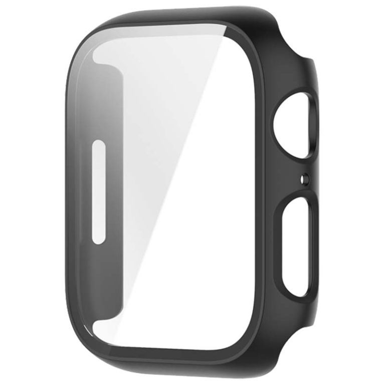 Capa PC + Vidro Temperado Apple Watch 44mm – Compatível com Apple Watch 4/5/6/SE