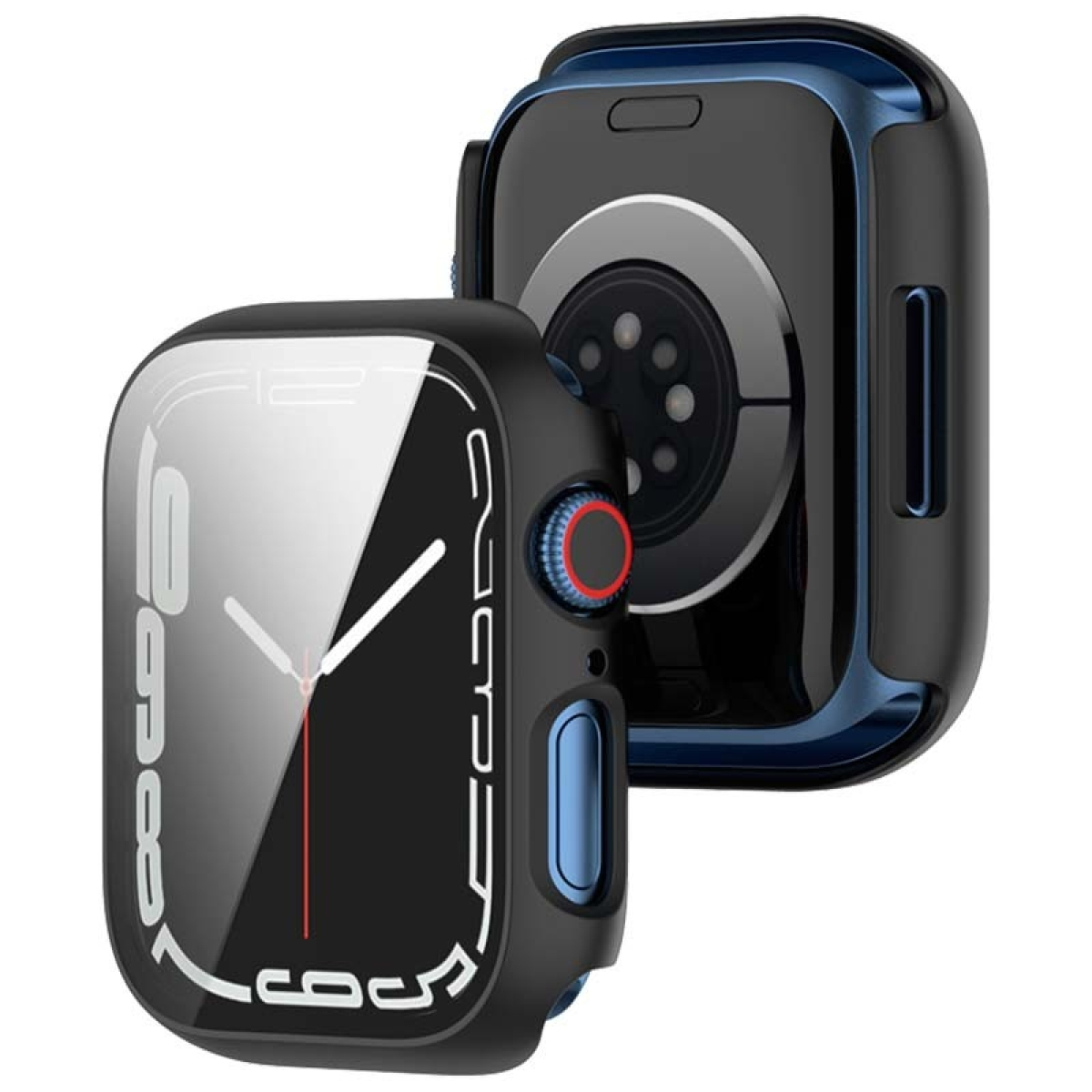 Capa PC + Vidro Temperado Apple Watch 44mm – Compatível com Apple Watch 4/5/6/SE