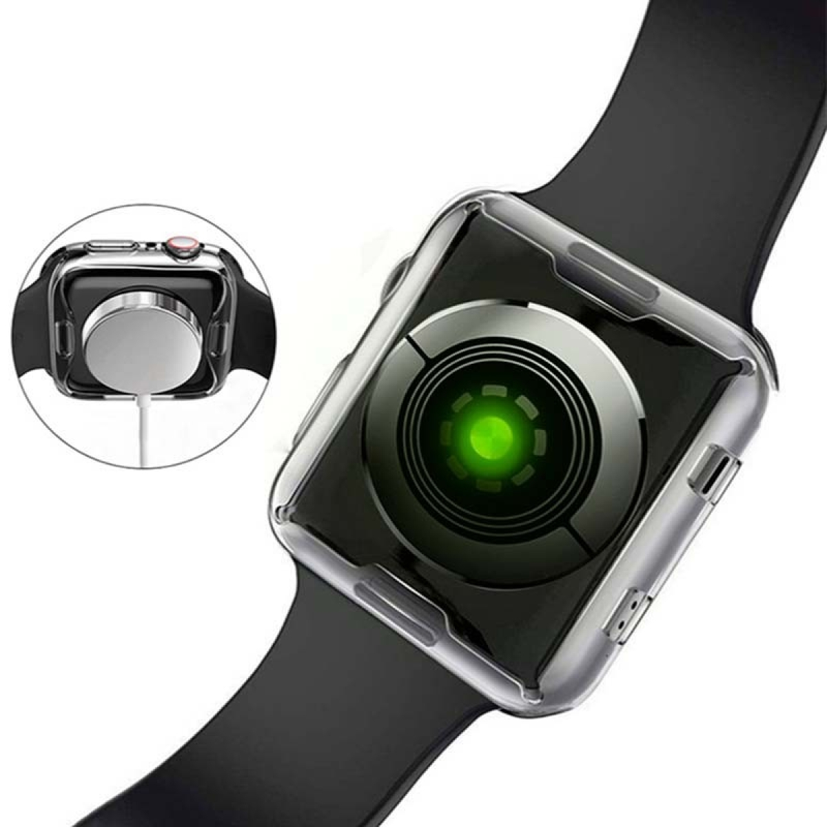 Capa de Silicone Apple Watch 40mm – Compatível com Apple Watch 4/5/6/SE