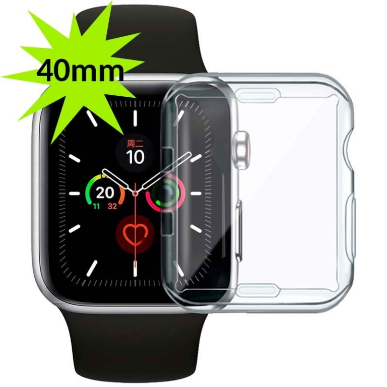 Capa de Silicone Apple Watch 40mm – Compatível com Apple Watch 4/5/6/SE