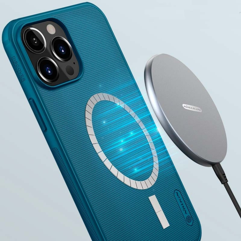 Nillkin Capa de borracha Magnetic Frosted Pro iPhone 13 Pro