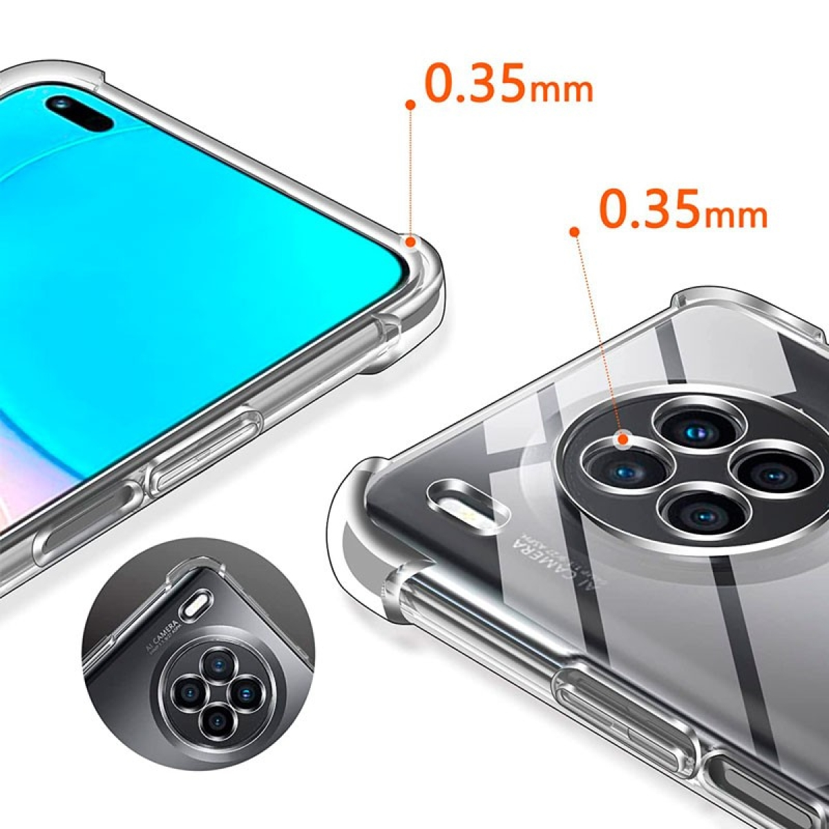 Capa de Silicone Reinforced Honor 50 Lite