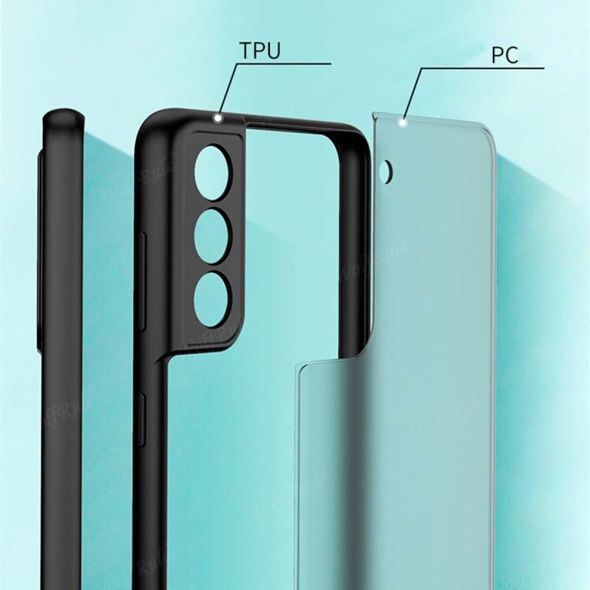 Capa Dual Mate Samsung Galaxy S21 FE+Preto