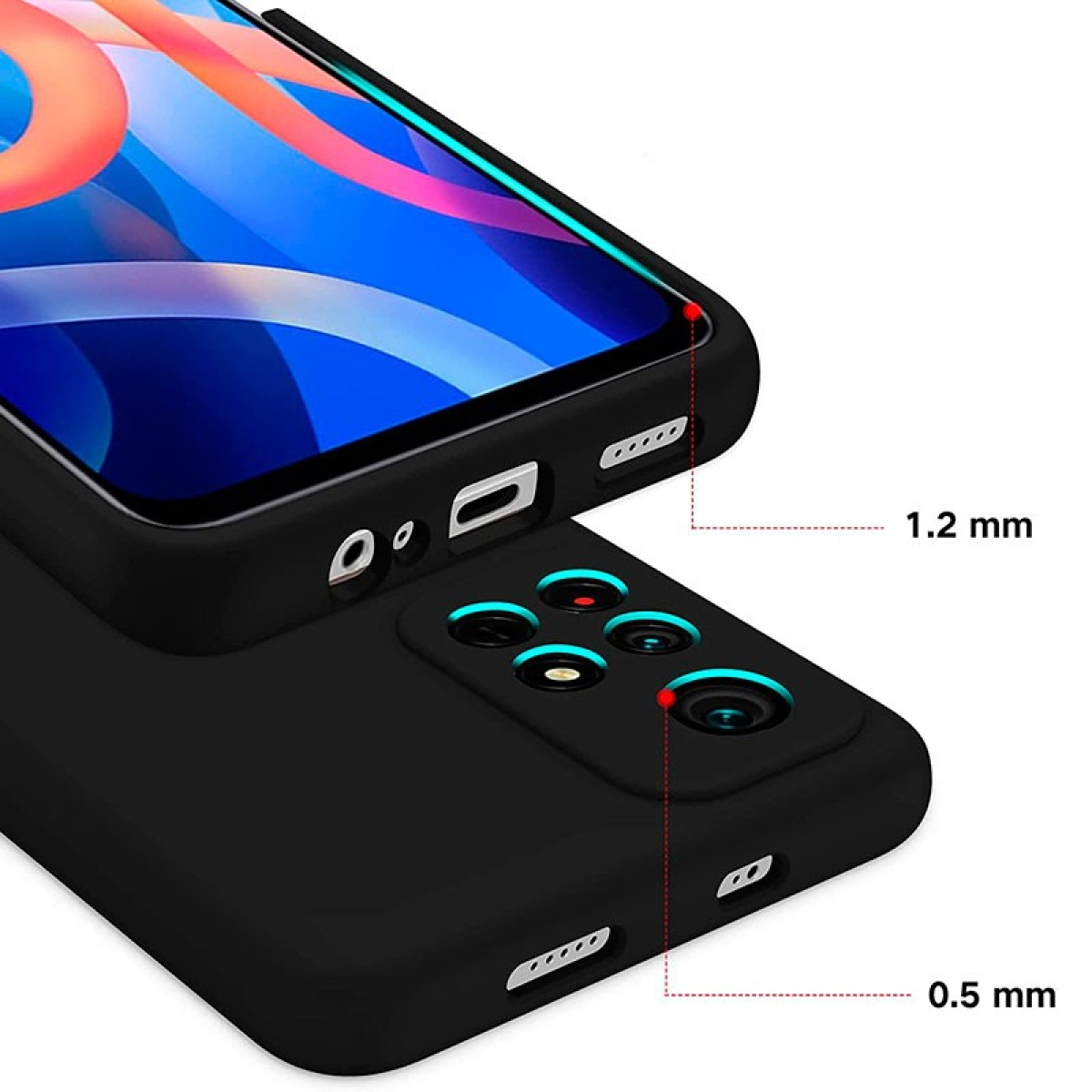 Capa Xiaomi Redmi Note 11 Pro+ 5G Square Liquid Premium