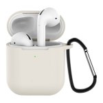 Capa de Silicone para Apple Airpods V2 Beige