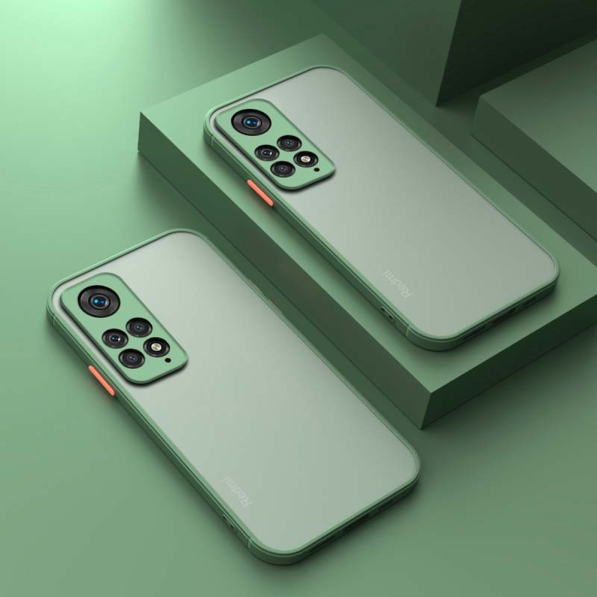 Capa Dual Mate Xiaomi Redmi Note 11 Claro+Laranja
