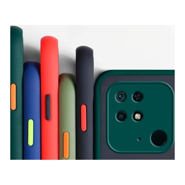 Capa Dual Mate Xiaomi Redmi 10C / Poco C40 Claro+Laranja