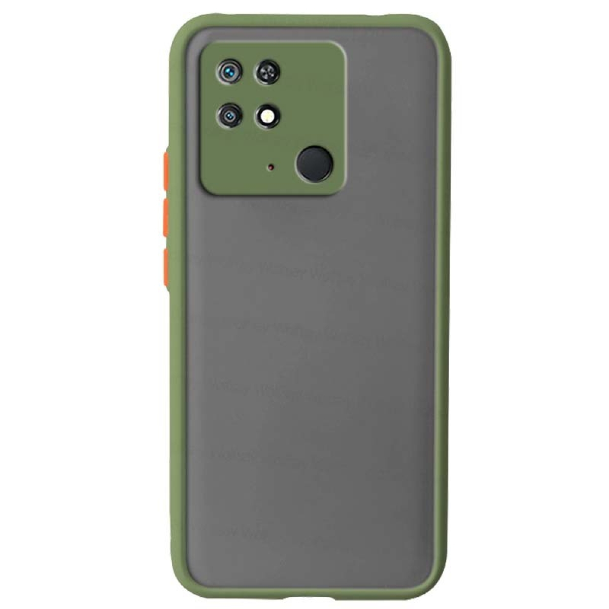 Capa Dual Mate Xiaomi Redmi 10C / Poco C40 Claro+Laranja