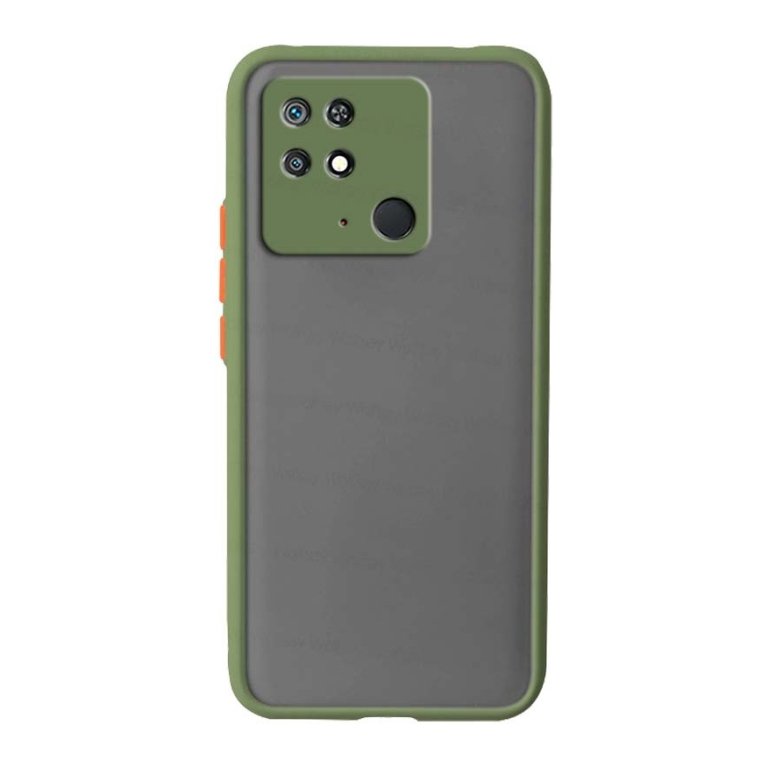Capa Dual Mate Xiaomi Redmi 10C / Poco C40 Claro+Laranja
