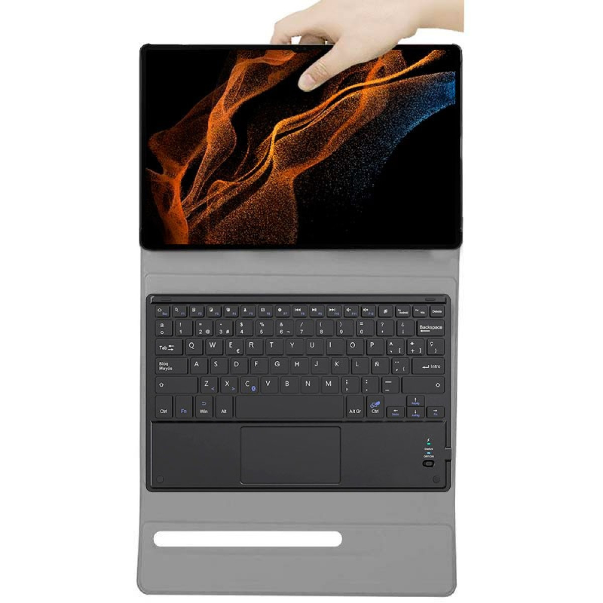 Capa com Teclado Samsung Galaxy Tab S8 Ultra X900 / X906