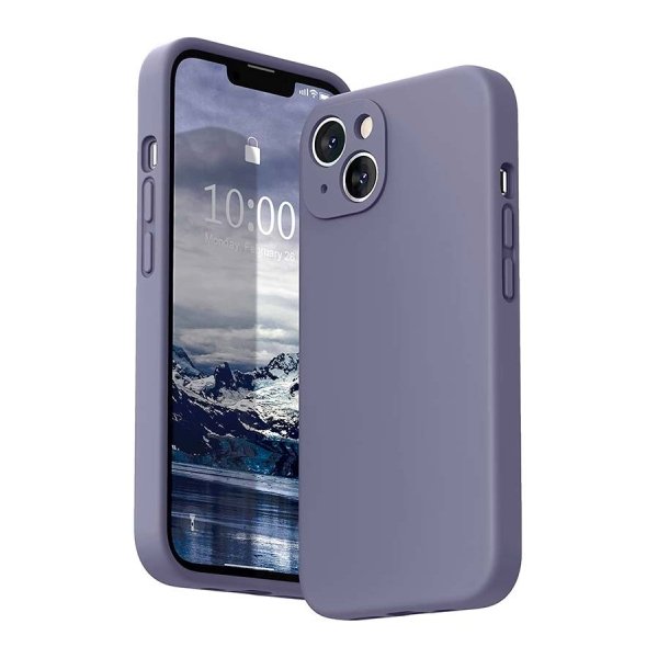 Capa iPhone 13 Square Liquid Premium Lavanda