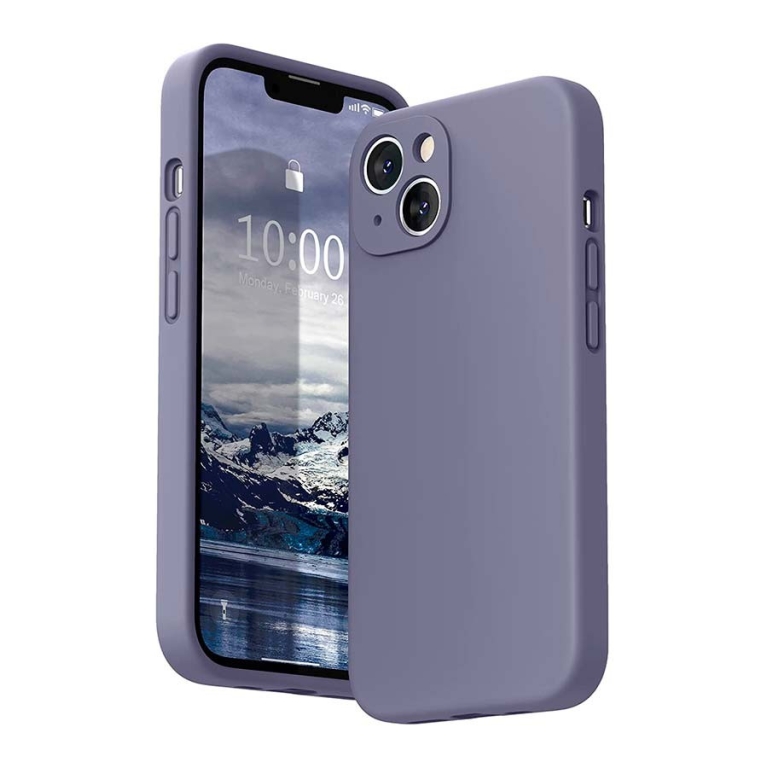 Capa iPhone 13 Square Liquid Premium Lavanda