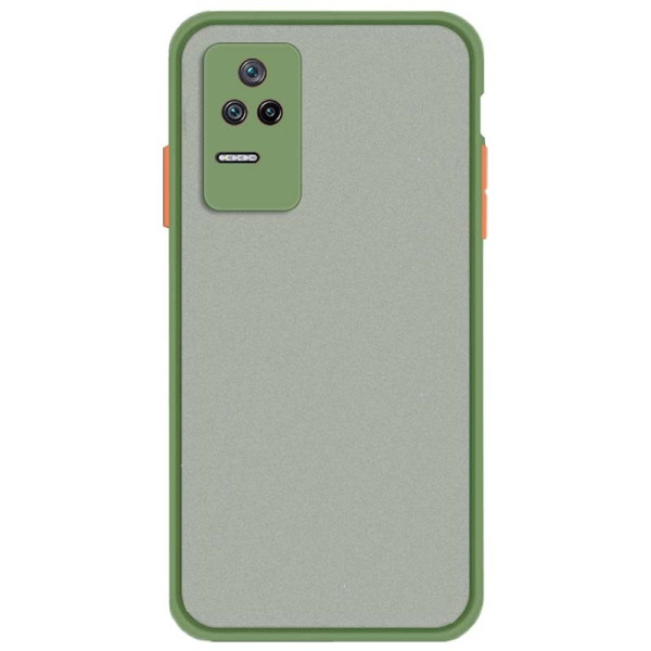 Capa Dual Mate Xiaomi Poco F4 Claro+Laranja