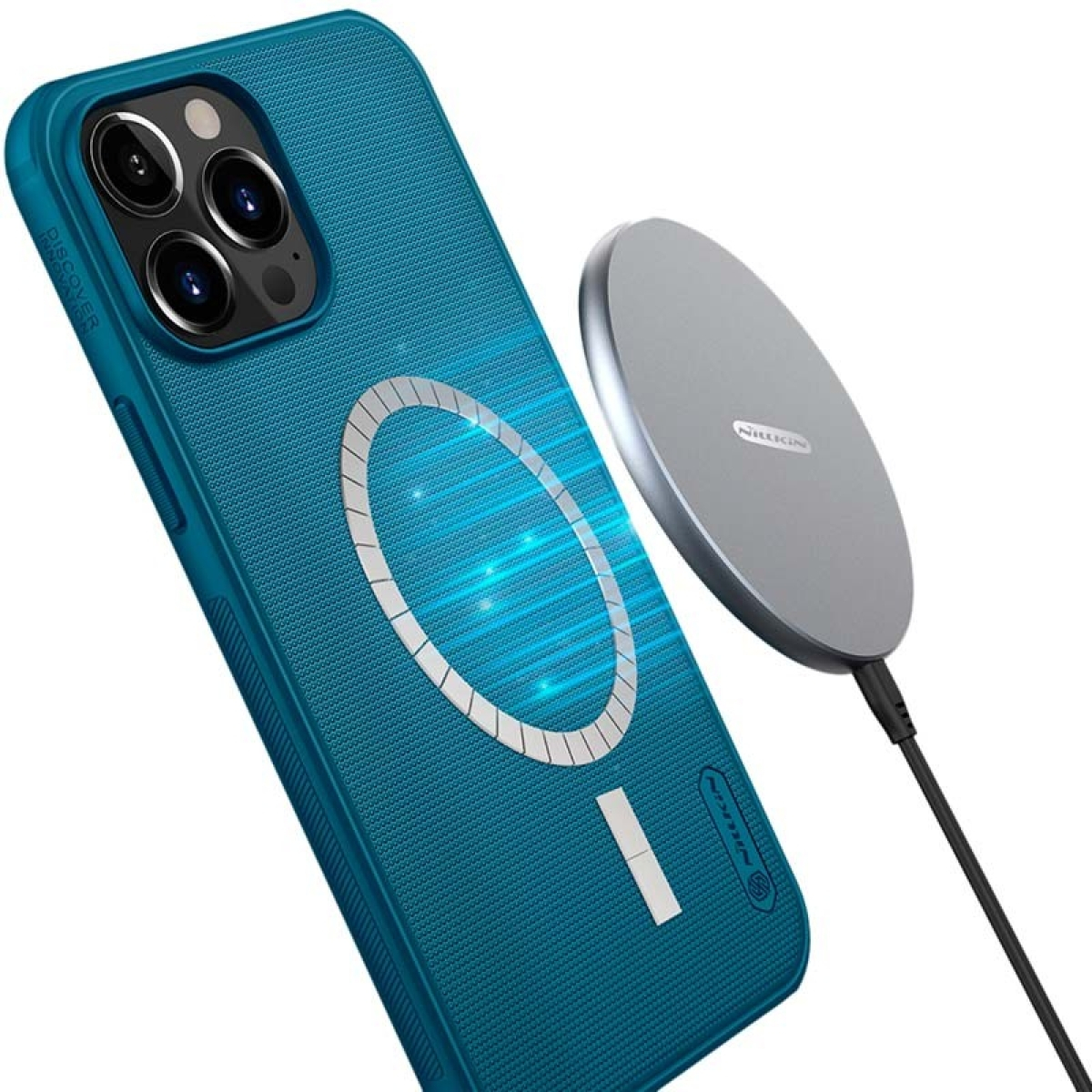 Nillkin Capa de borracha Magnetic Frosted Pro iPhone 13 Pro Max