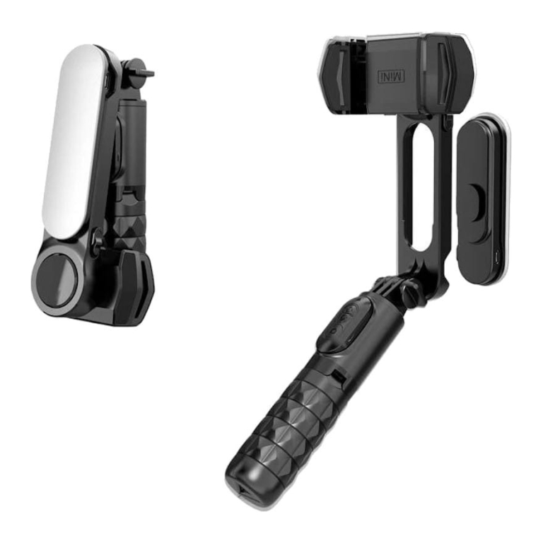Q09 Selfie Gimbal Selfie Stick – Estabilizador de smartphone com rotaà§à£o de 360º e Comando Sem fios