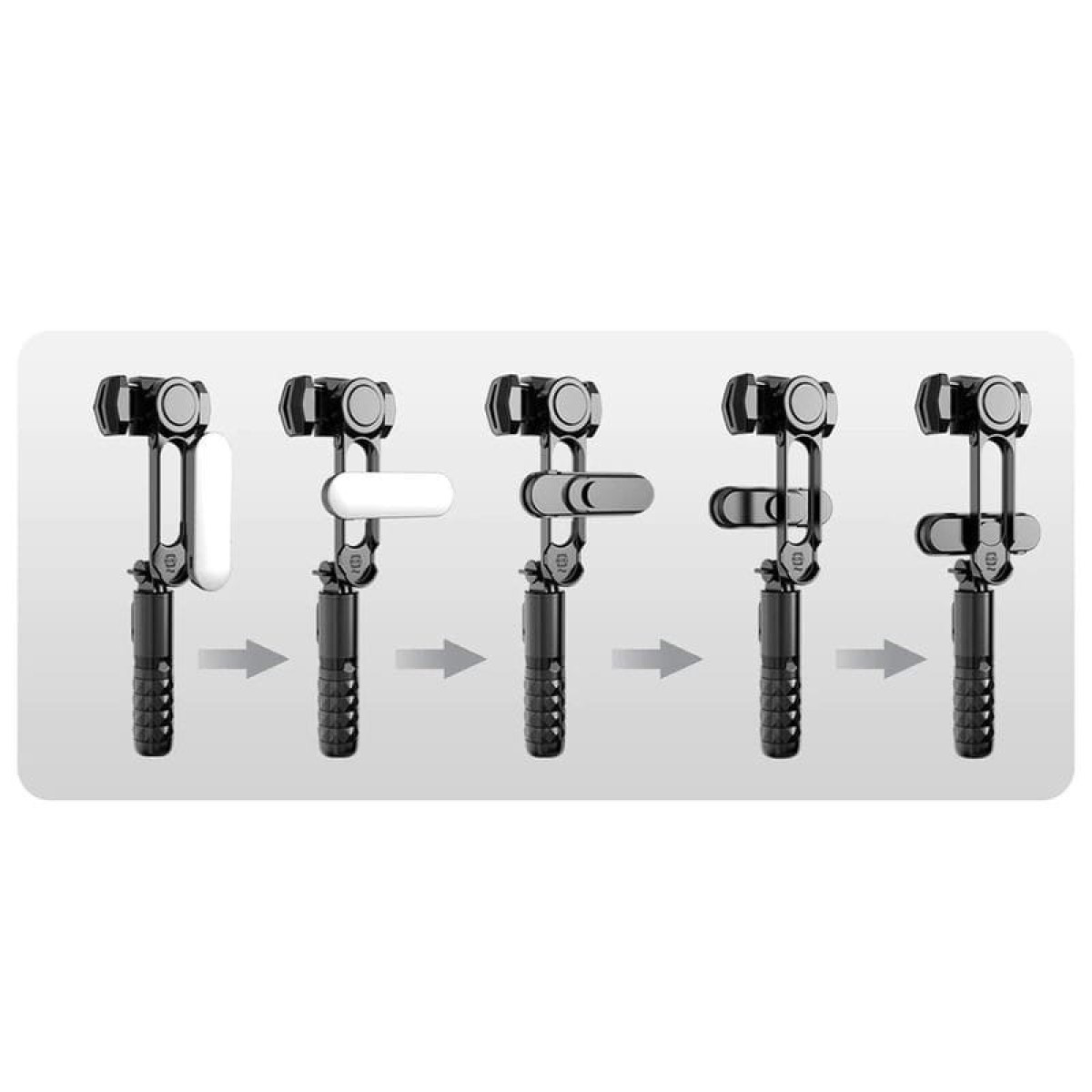 Q09 Selfie Gimbal Selfie Stick – Estabilizador de smartphone com rotaà§à£o de 360º e Comando Sem fios